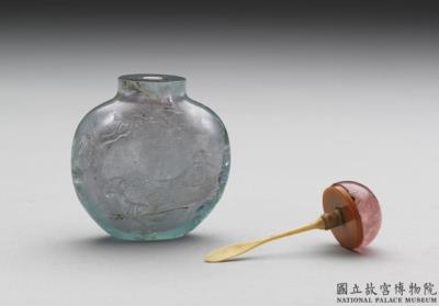 图片[3]-Aquamarine snuff bottle with a carved figural design, 18th-19th century, Qing dynasty-China Archive